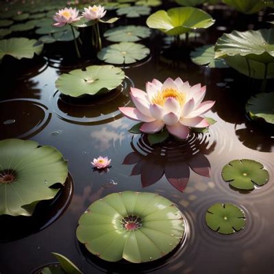  Lotus Pond Enchanting Watercolor Depiction and Dreamlike Composition!